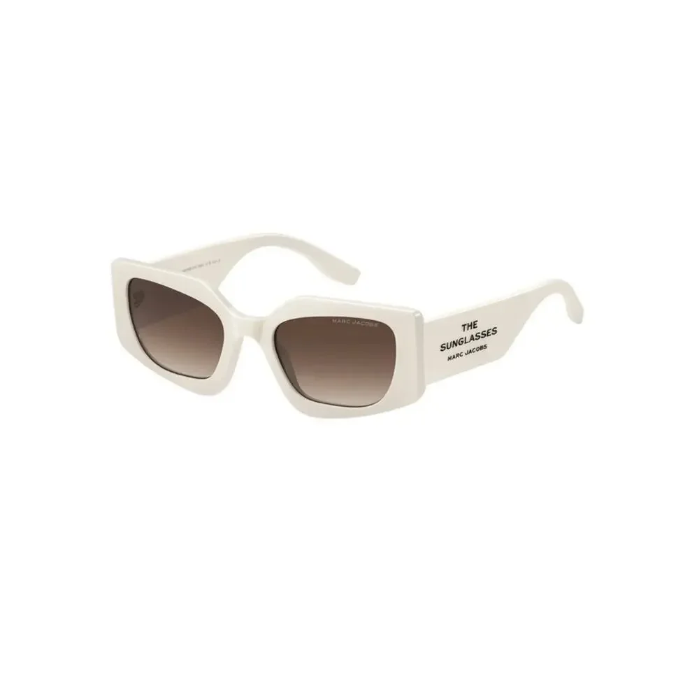 New Marc Jacobs MARC774/S SZJHA White Frame Cat Eye Sunglasses Authentic